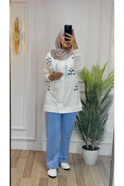 Tebrikler tekstil طقم بيجامة شتوية نسائية للموسم الجديد - حجاب، قطعتين، للاستخدام اليومي موديل G1