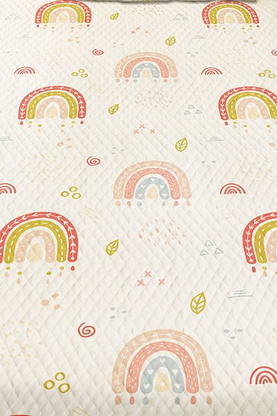 3D ELSE HALI Rainbow Patterned - Girl's Single Pique Bed Set