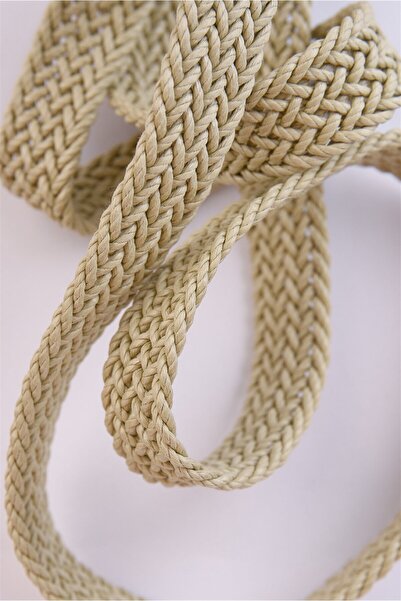 Antioch Beige Thin Knitted Men's Belt