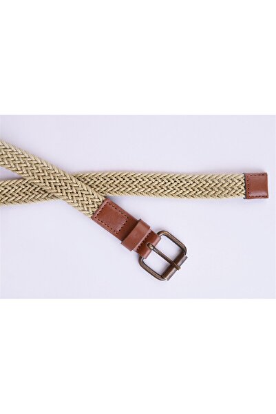 Antioch Beige Thin Knitted Men's Belt