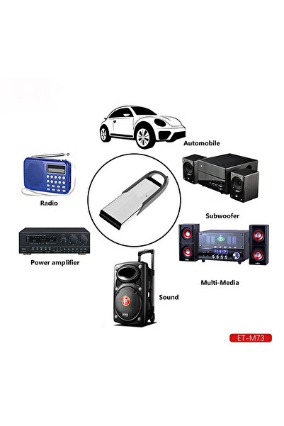 Genel Markalar M73 Bluetooth 5.0 Usb Aux Dönüştürücü