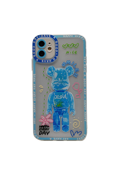 Nettech iPhone 11 Compatible Crystal Carachter Series Back Protection Case - Blue