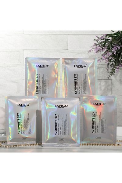 TANGO KOZMETİK ®   Symwhite377- Whitening & Anti-Blemish Brightening Mask 28g X 5 Pcs