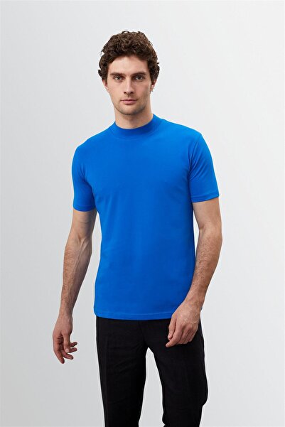 Antioch Cobalt Slim Fit Basic T-Shirt