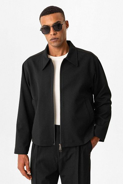 Antioch Black Spring Men's Coat