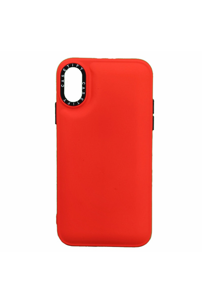 Nettech Apple Iphone Xr Uyumlu Casetify Buff Seri Arka Koruma Kılıf - Kırmızı