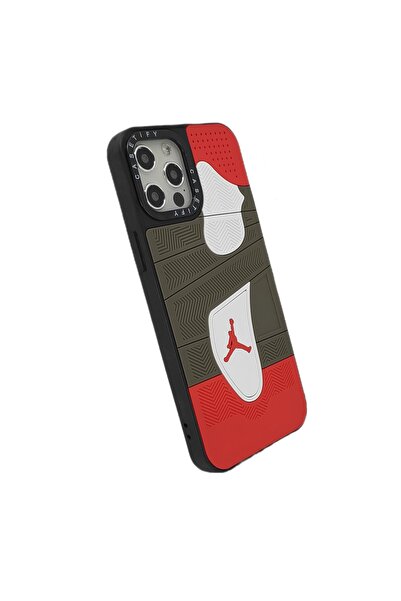 Nettech حافظة حماية خلفية لهاتف آيفون 12 برو ماكس - أحمر