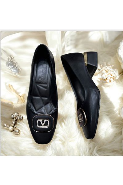 Lion Orthopedi Square Toe Square Heel Stone Shoes
