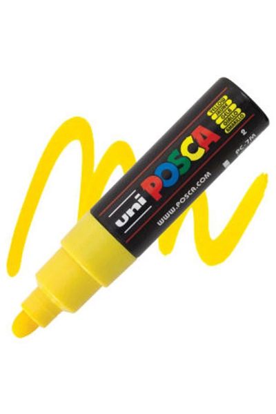 UNİ-BALL Uni Posca Water Based Poster Marker 4.5-5.5 Yellow Pc-7M