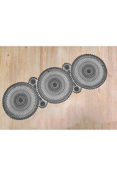 Çt Çeyizci Tekstil عداء فردي مدخن مزين بالدانتيل - 115x35 سم