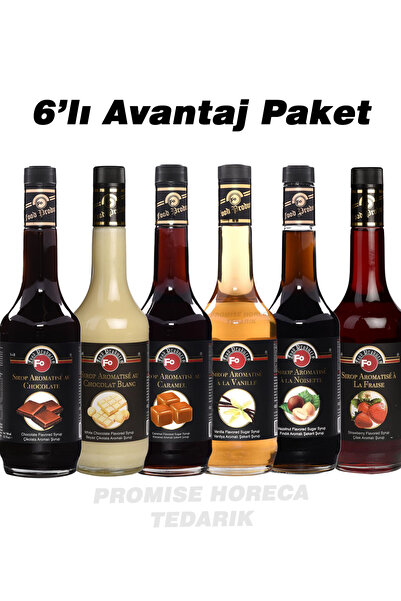 FO 6'lı Avantaj Paketi Çikolata Beyaz Çikolata Karamel Vanilya Fındık Çilek Ş...