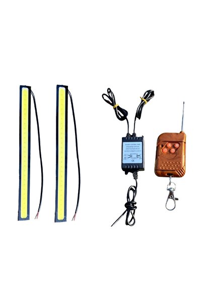 EKT Uzaktan Kumandalı Gündüz Ledi-gündüz Farı-sis Farı 17cm 2 Adet Cob Led
