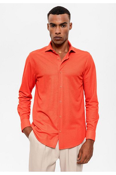Antioch Coral Slim Fit Woven Men's Shirt