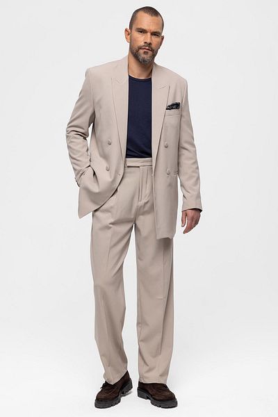Antioch Stone Double Breasted Jacket