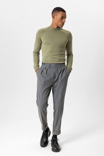 Antioch Light Khaki Half-Toe Men's Knitwear