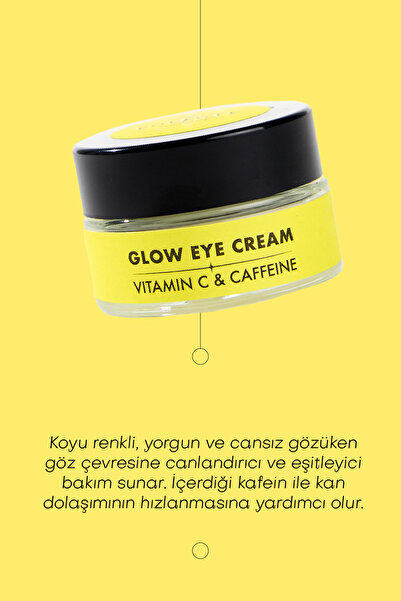 Polente Natural Glow Eye Cream- Vitamin C & Kafein Içeren Canlandırıcı Göz Kremi (20 ML)