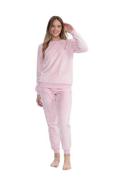 U.S. Polo Assn. Us Polo Assn. Women's Long Sleeve Round Neck Pajamas Set S25080