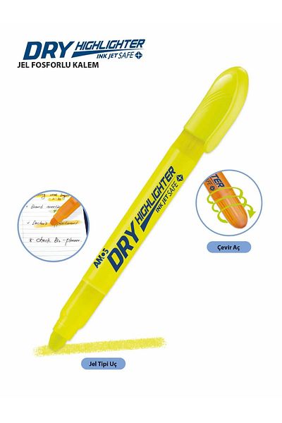 Amos Yellow Highlighter - Dry Highlight