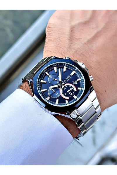 Ferrucci Silver Color Steel Band Men's Wrist Watch 13906.04