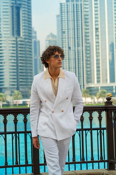 White men's blazer jacket on sale