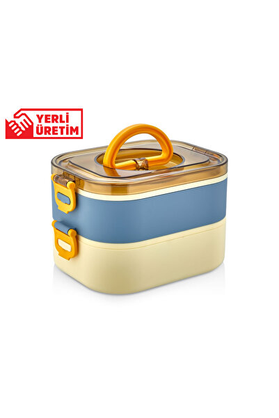 Genel Markalar Yeni Nesil Sefer Tası Lunch Box Beslenme Kabı Paslanmaz Çelik 1300 ml