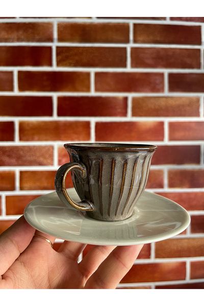 arte rossa Porcelain Turkish Coffee Set for 2 People - Cup Set