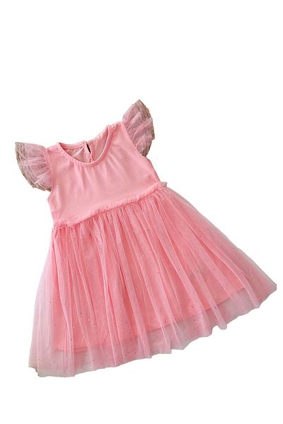 Minigimin Cicileri Pink My Mini Glittery Tutu Girl's Dress