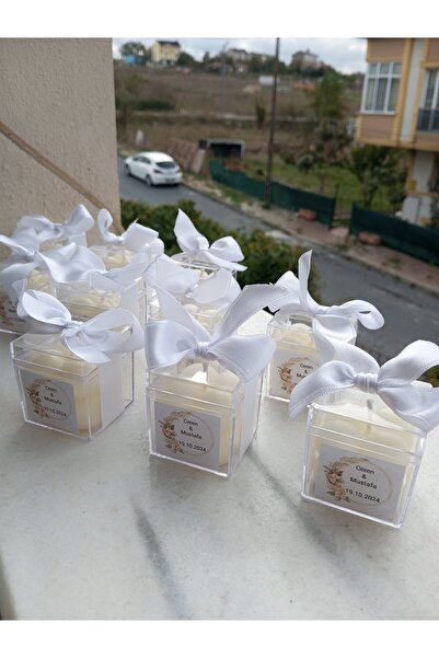 PERFECT HOBBY 50 ADET MİKA KUTULU MİNİ BUBBLE MUM SÖZ KINA NİŞAN NİKAH VE DAV...