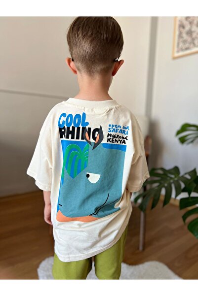 Minigimin Cicileri Miniğimin Cicileri Cool Rhino Boy's Suit - Κρεμ-πράσινο