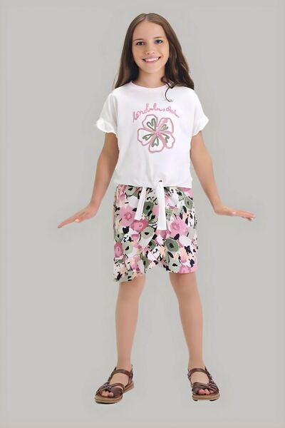 Minigimin Cicileri Гюль Курусу Мінігimin Квіти Вишиті Дівчачі Шорти Комплект ...
