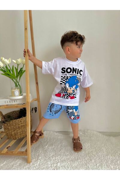 Minigimin Cicileri Snc The Hedgehog Принт Літній 2-комплектний чоловічий кост...