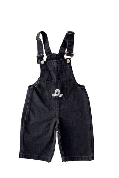 Minigimin Cicileri Mickey Boy Short Slippers - Black
