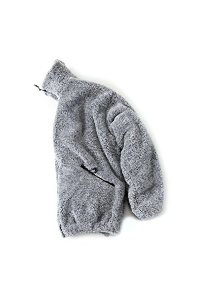 No Plan Ανδρικό βελούδινο φούτερ με φερμουάρ Oversize