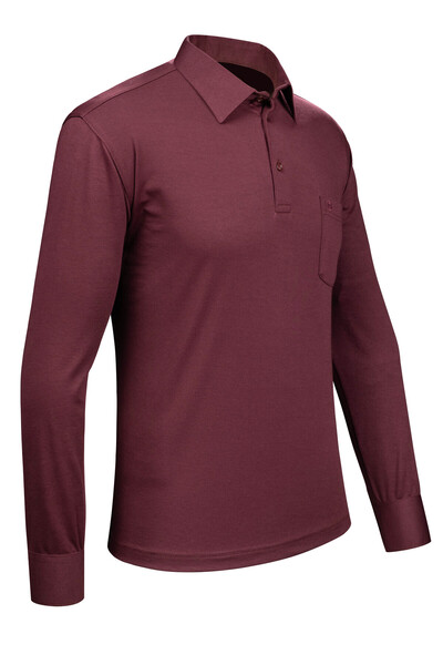 Çizgi Triko Ανδρικό πουκάμισο με γιακά μανίκι μανσέτα φούτερ