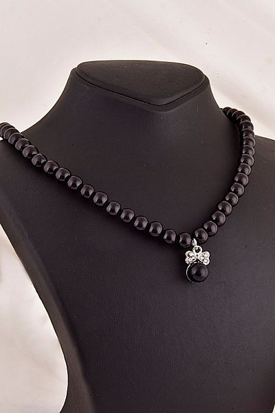 twingold Specially Designed Pearl and Zircon Stone Necklace Earring Jewelry Set