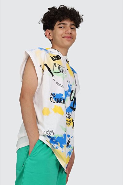 Minigimin Cicileri Set băieți supradimensionat cu model nor cu pantaloni scur...