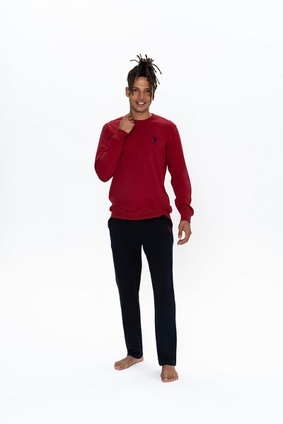 U.S. Polo Assn. Ανδρικό Σετ Πιτζάμες με λαιμόκοψη 100% βαμβακερό