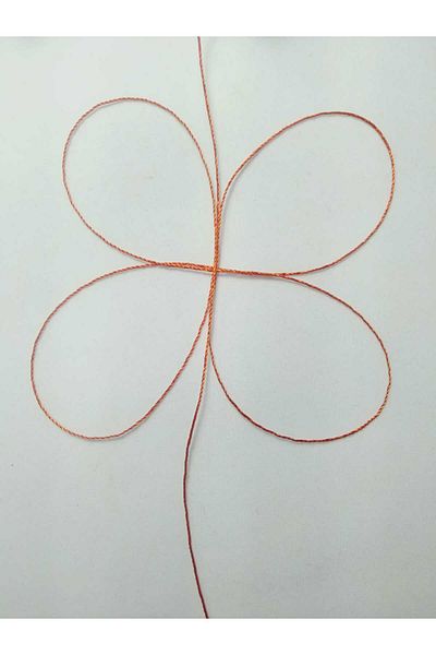 Eskişehir hobi sanat 0.5 mm 20 Meters Rosary Thread Tile Red Color