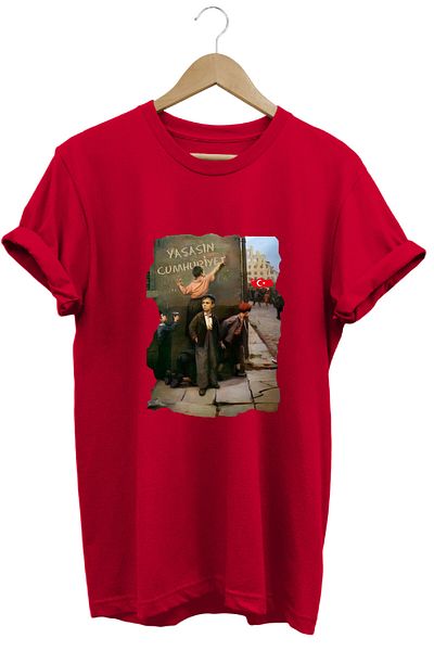 The Baski Longslive Republic October 29 Printed 100% Cotton Premium Red T-Shirt