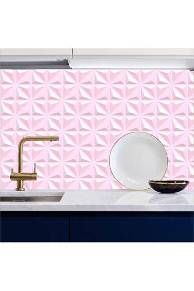 Bigaimaj Рожево-блакитна кухонна стільниця з каменю - самоклеюча фольга 60 см...