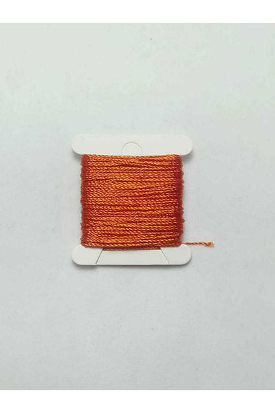 Eskişehir hobi sanat 10 Meters Red Rosary String - 0.5 mm Brick Color