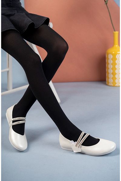 NESKA Girl's Mother-of-pearl Hard Hat Fork Shoes