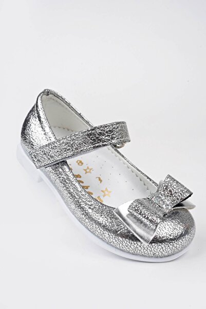 Genel Markalar Gümüş Çatlak Kız Bebe Ayakkabı