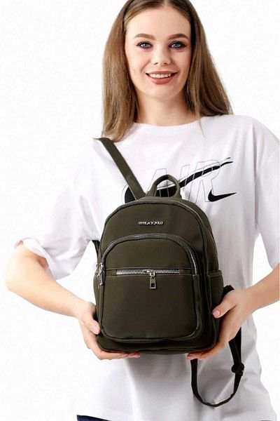 Uniquetrenders Unisex Αδιάβροχο σατέν συνθετικό δέρμα σακίδιο καθημερινής χρήσης