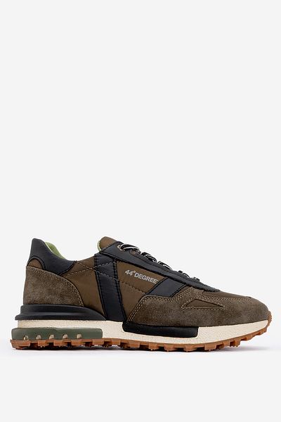 MARCOMEN Ανδρικό Comfort Sneaker - Χοντρή σόλα, κορδόνια, γνήσιο δέρμα Mc 20354 Khaki
