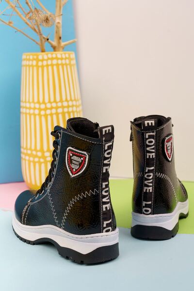 Genel Markalar Termo Taban Siyah Rugan Çocuk Bot