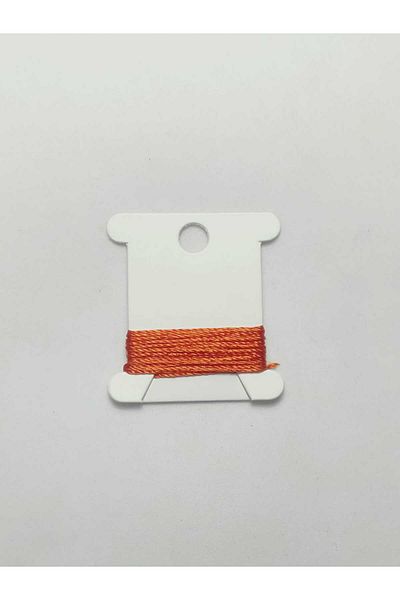 Eskişehir hobi sanat 1 Meter Red Rosary String - 0.5 mm Brick Color