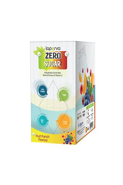 Laperva Zero Sugar Drink, Fruit Punch, 15 Sachets