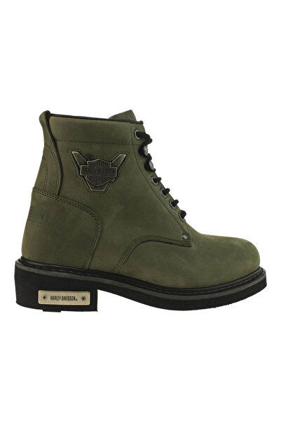 Harley Davidson Kadın Yeşil Olive Nubuk Bot