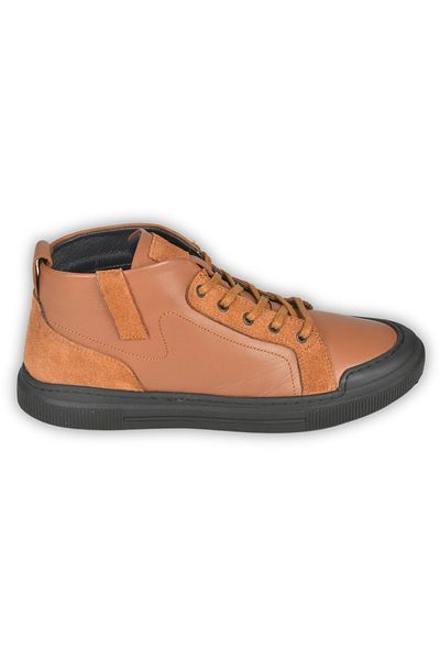 DeepSEA Men's Tan Lace-Up Genuine Leather Waterproof Non-Slip Rubber Sole Ankle Boots 2509951
